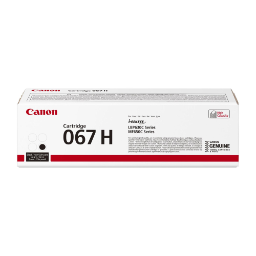 CANON 067 H TONER NERO ALTA CAPACITA' PER LBP631CW LBP633CdW MF657CDW MF655CDW MF651CW